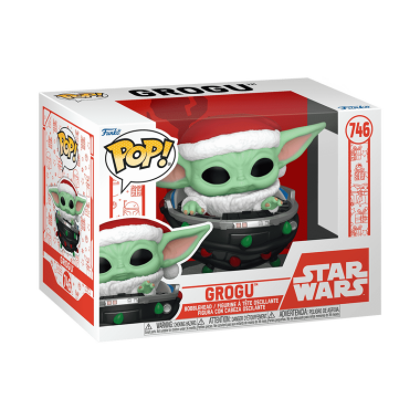 Funko Pop! Star Wars The Mandalorian Holiday Grogu Pram