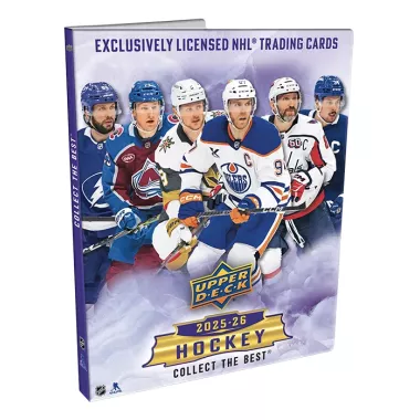 Album 2025-26 Upper Deck Series 1 STARTER KIT A4 na 250 karet + 1x balíček